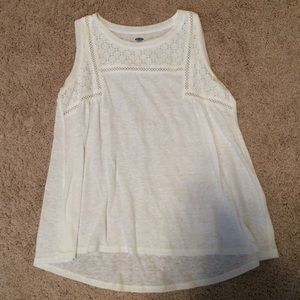 Old Navy Shirts & Tops - White old navy tank top Old Navy Shirts & Tops - White old navy tank top